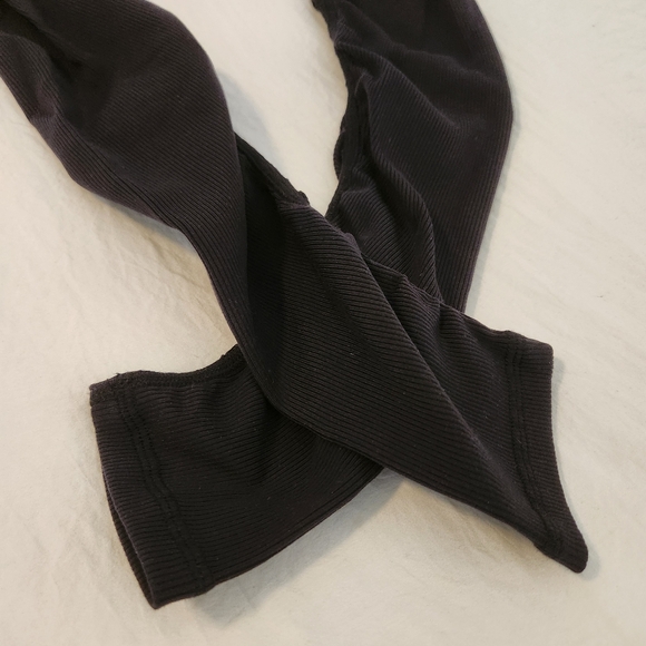 XS Alo Airbrush High-Waist Highlight Goddess Legging Colorblock Plum Black - Picture 10 of 11